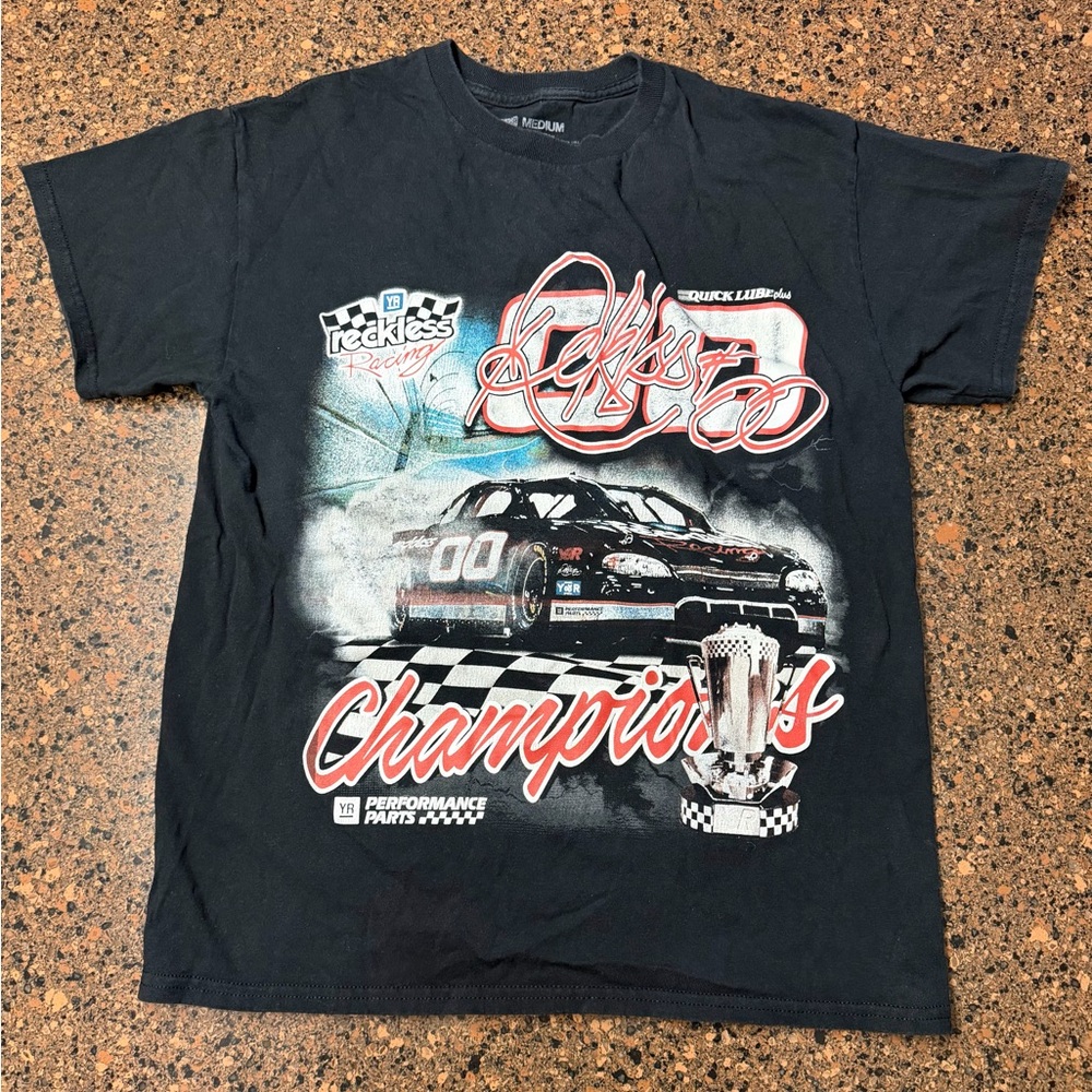 PacSun Black Racing Graphic Tee